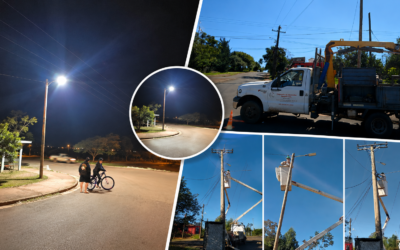 NUEVA ILUMINACIÓN LED MEJORA LA SEGURIDAD SOBRE AVENIDA DE LAS AMÉRICAS EN EL ACCESO A LAS 60 VIVIENDAS